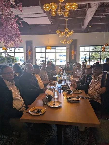 People dining together at a restaurant