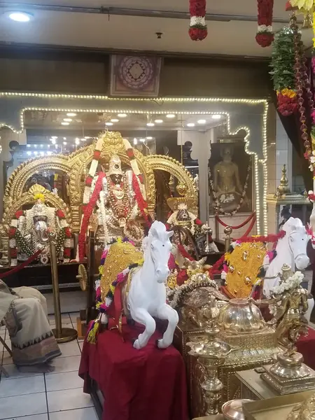 Decorated shrine with deity statues